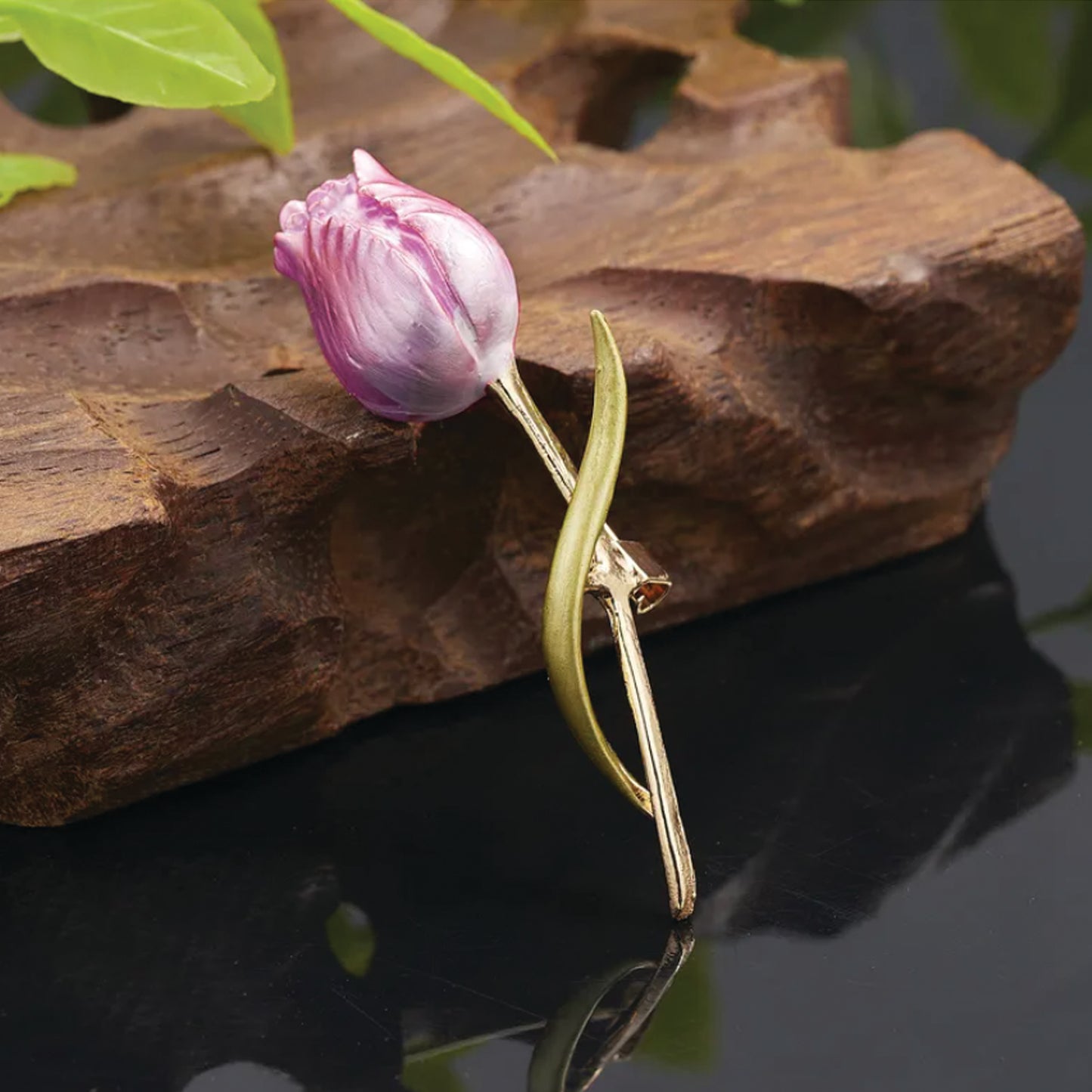 Classic Tulip Flower Brooch