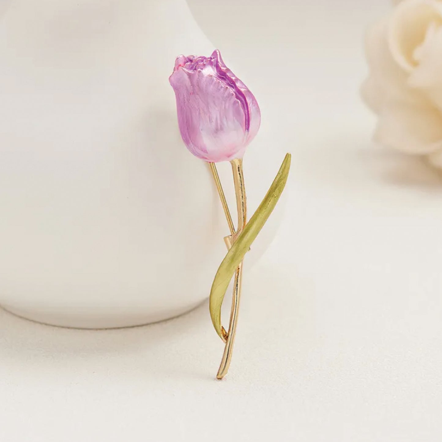Classic Tulip Flower Brooch
