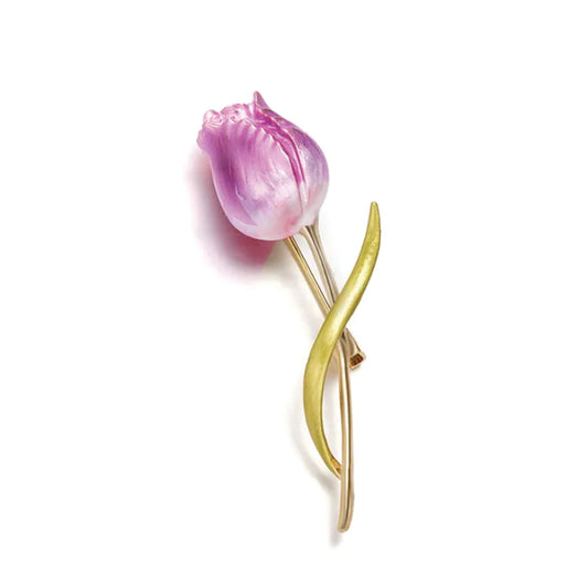 Classic Tulip Flower Brooch