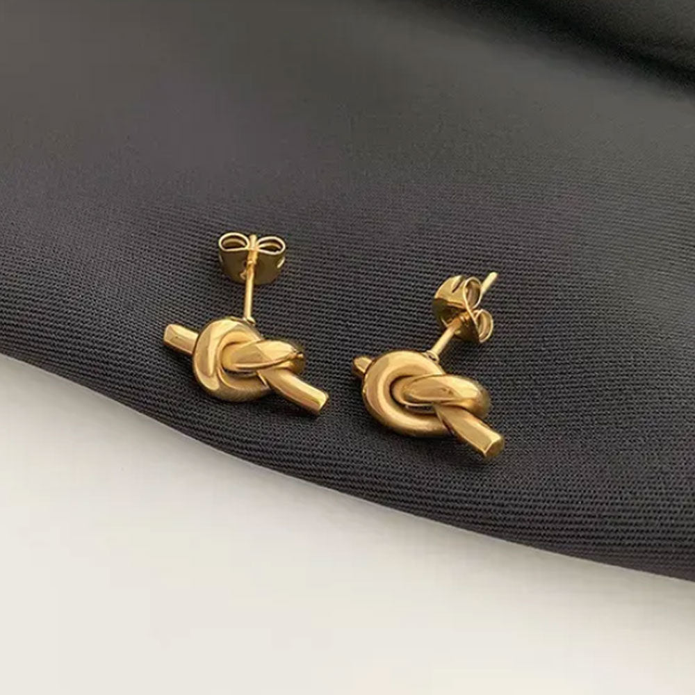 Classic Knot Earrings - 18K Gold Plated
