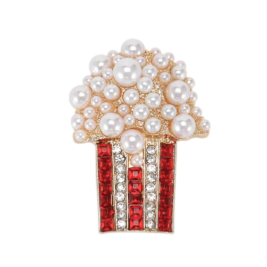 Vintage Popcorn Brooch