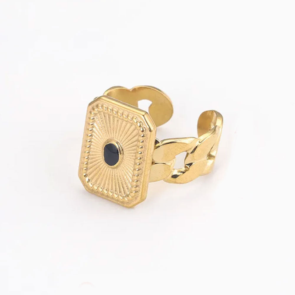 Classic Square Ring - 18K Gold Plated