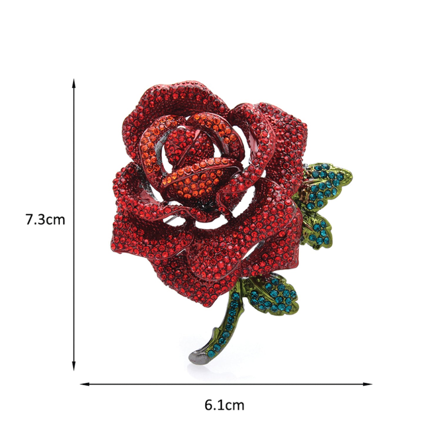 Luxurious Rose Brooch