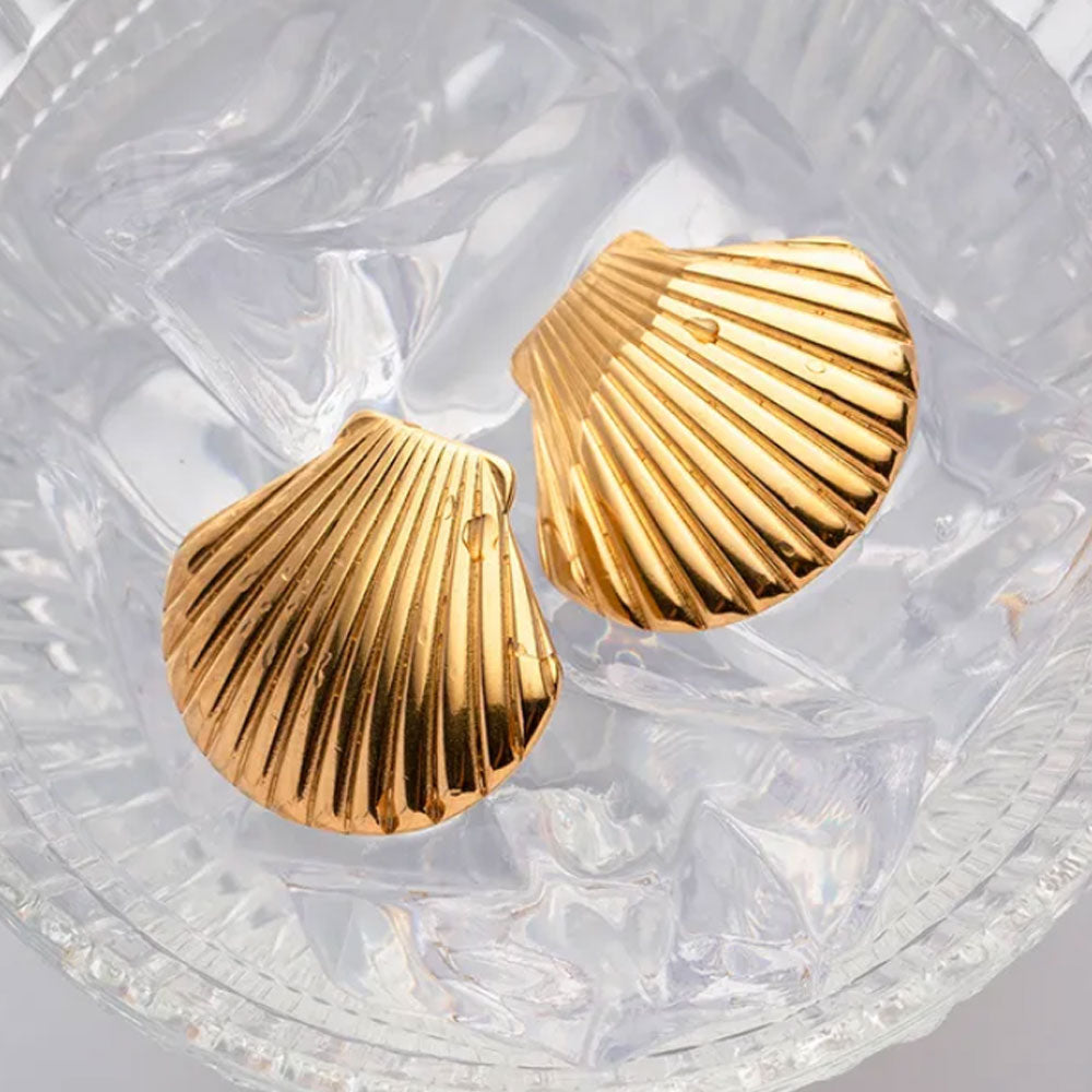 Classic Shell Earrings - 18K Gold Plated